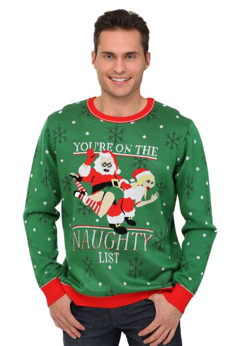 ugly christmas sweater naughty